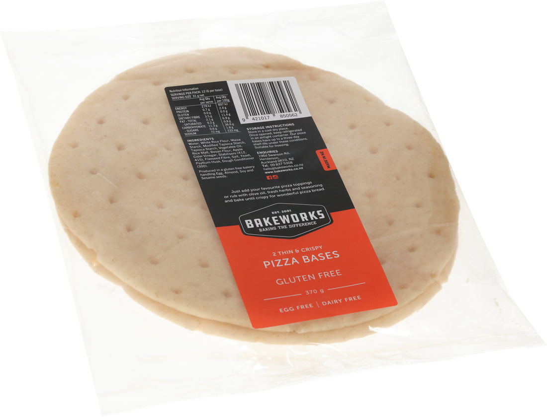 Plain Pizza 10&quot; Base - 2 Pack 370g