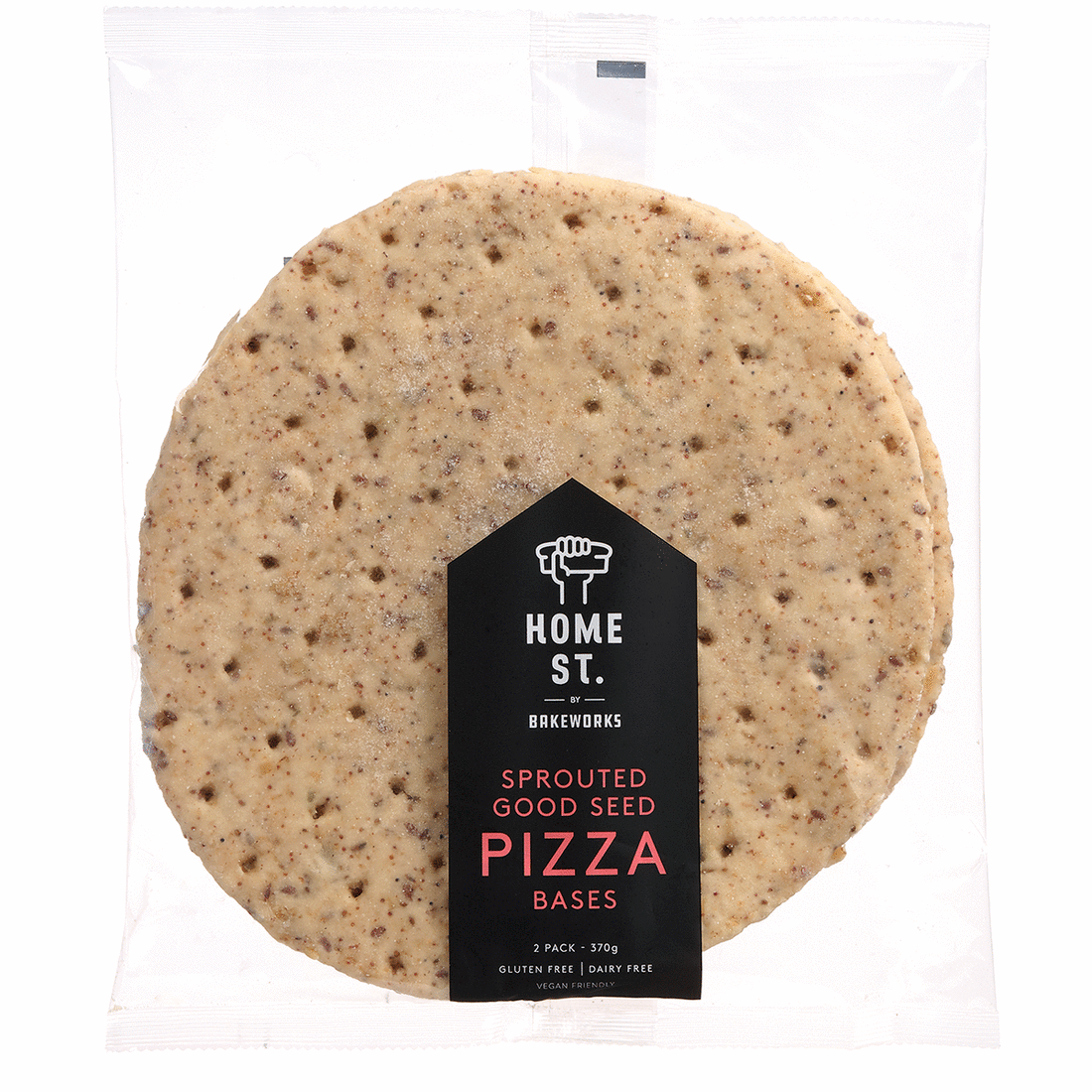 Home St. Sprouted Pizza Base 10&quot; - 2 pack 370g